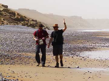 Tim and Angel, Craima Beach, south of Agadir